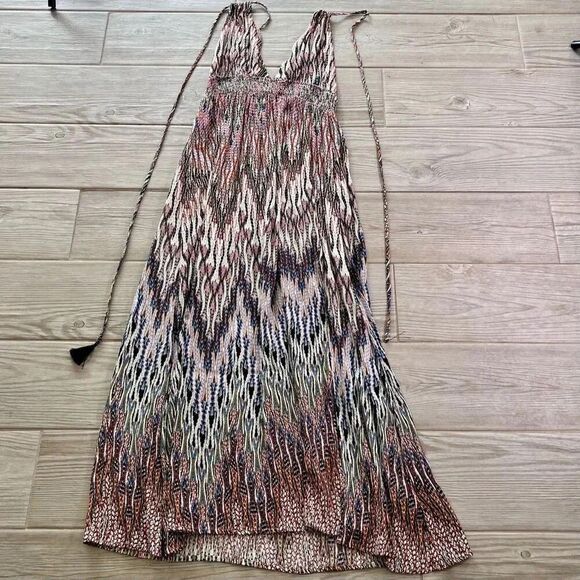 Cupshe Womens Multicolor Knitted Crochet‎ Halter Midi Sundress Size Small - Picture 1 of 10